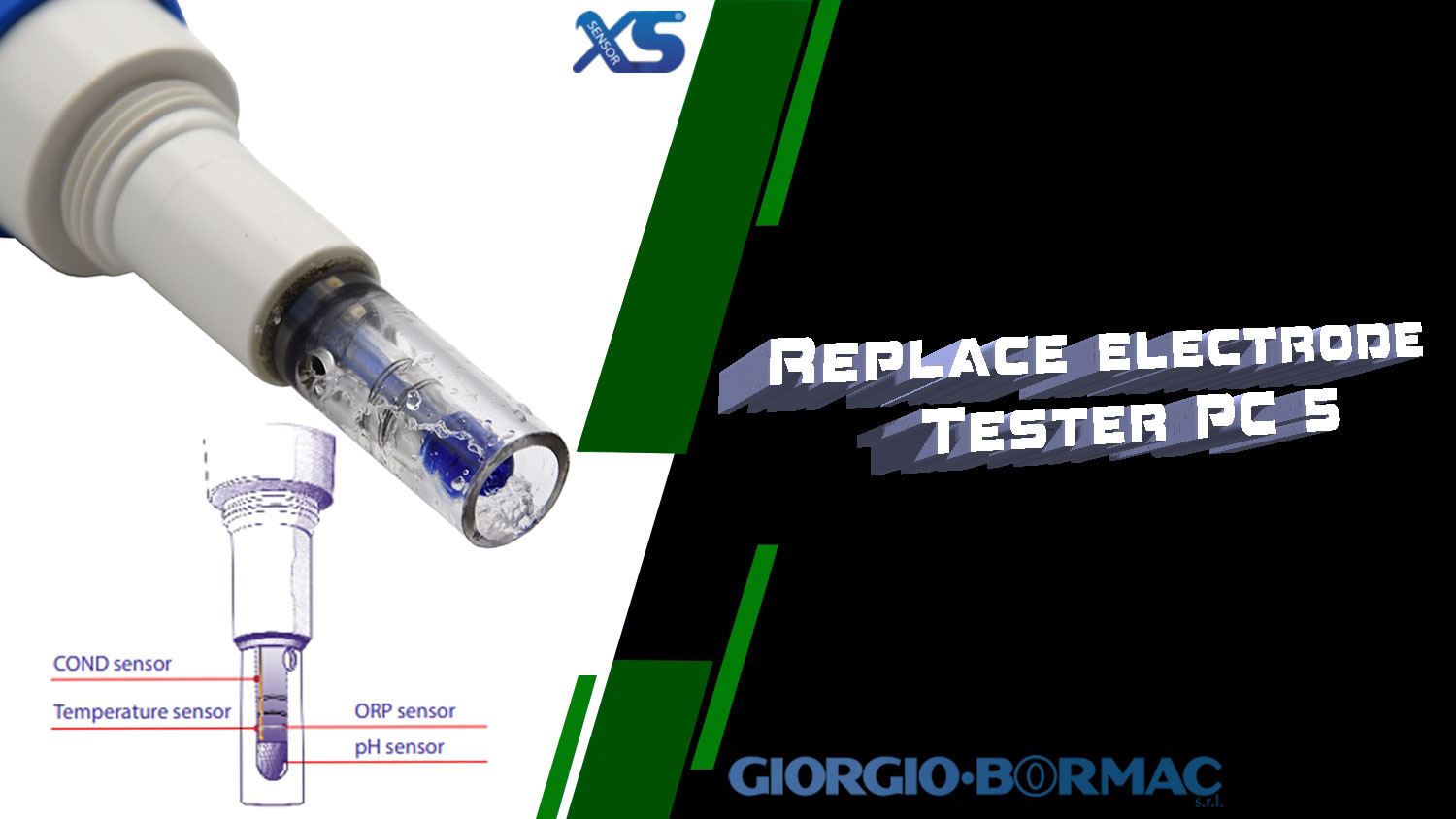 الکترود قابل تعویض TDS، کنداکتیویتی و پی اچ ساخت سوئیس مدل Replace Electrode PC 5