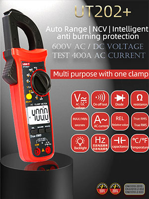 UT202+ کلمپ متر دیجیتال