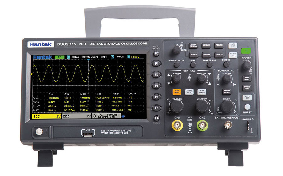 اسیلوسکوپ رومیزی هانتک  Hantek DSO2000 Series 