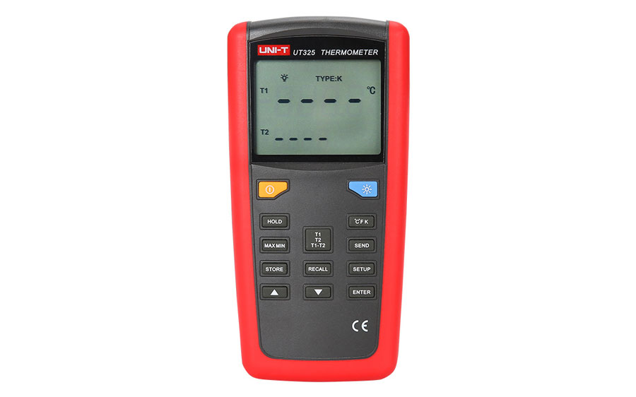 ترمومتر تماسی دوکانال دیجیتال مدل UNI-T UT325
